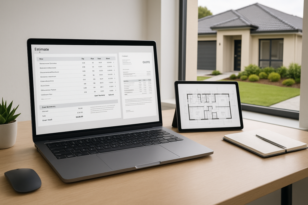 Building estimating service for commercial construction companies in Perth, completed commercial building exterior